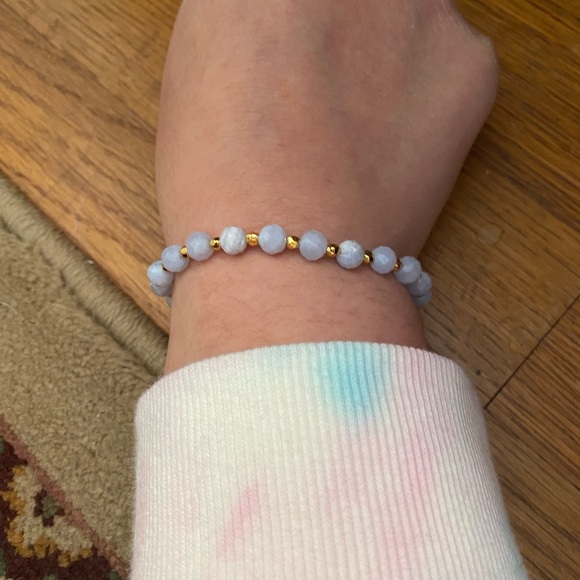 Gorjana Blue Agate Stretch Bracelet